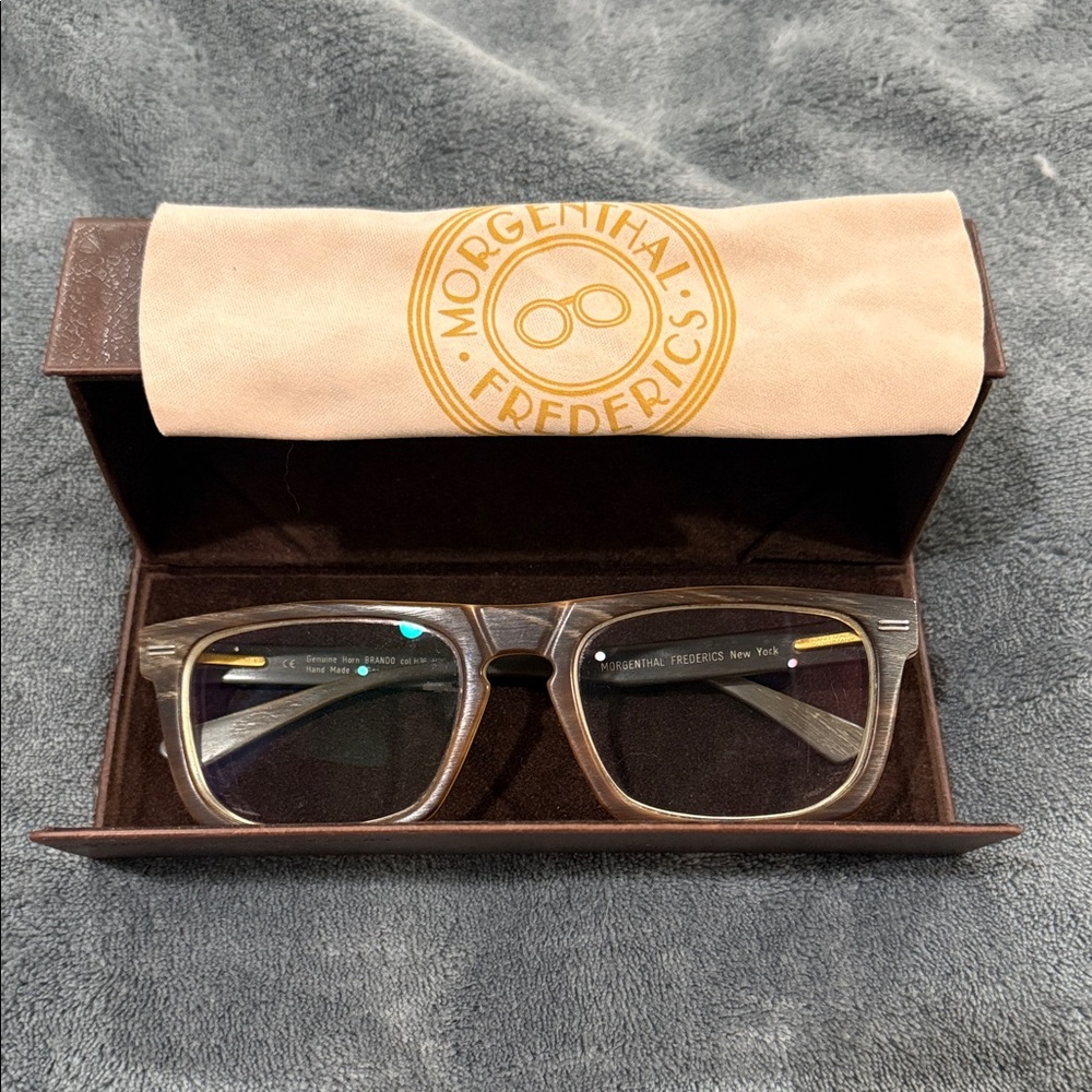 Morganthal Frederics Genuine Horn Brando frames